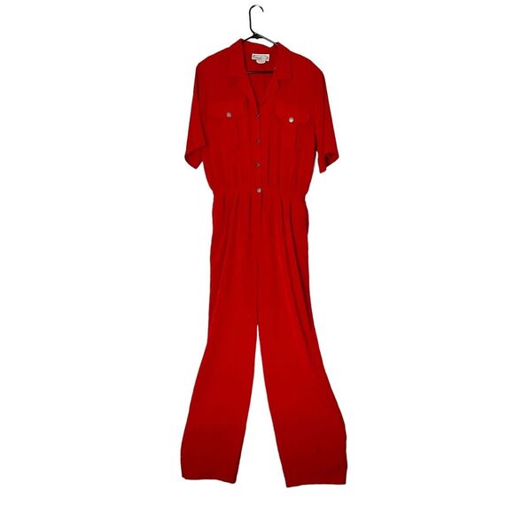 Red Jumpsuit Old‎ Money Y2K 90’s - Picture 3 of 11